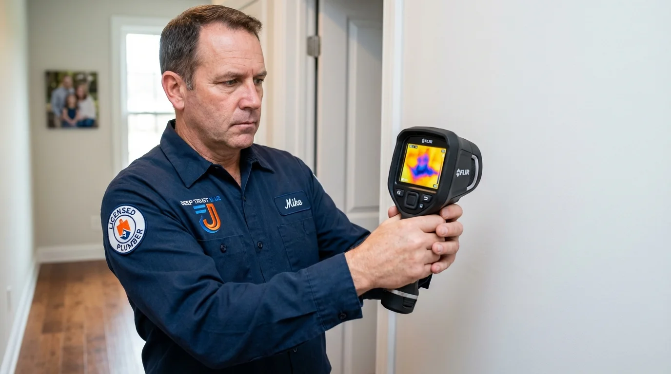 Thermal imaging leak detection by Johns Plumbing LLC in Ventura